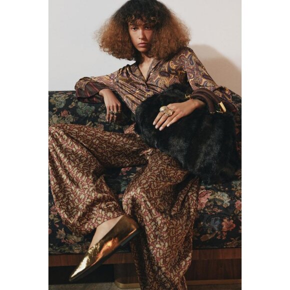 ZARA MAXI FAUX FUR BAG - Picture 1 of 6
